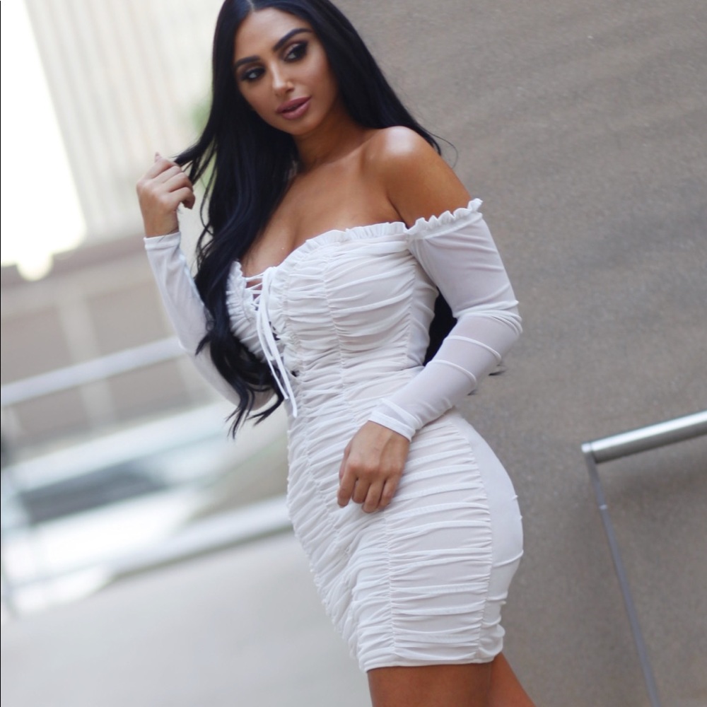 Beautiful white mini dress